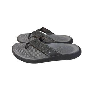 Crocs Mens Medium Flip Flops M11 Black Casual Sandals